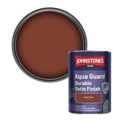 Johnstone's Trade Wood & Metal Aqua Guard Durable Satin Paint Cedar Chest (Ppg1065-7) 1L - image 1