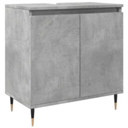 Berkfield Industrial Bathroom Cabinet Concrete Grey 58X33X60 Cm Engineered Wood - thumbnail 1