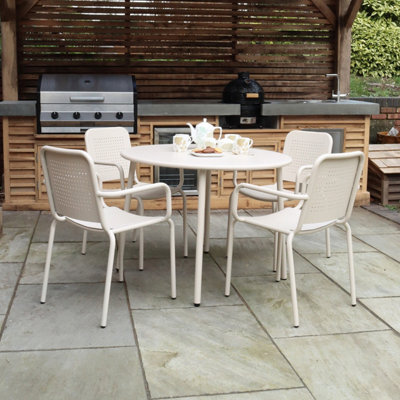 Royalcraft Porto 100Cm 5Pcs Round Dining Set Champagne - image 1