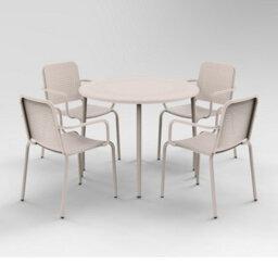Royalcraft Porto 100Cm 5Pcs Round Dining Set Champagne - thumbnail 6