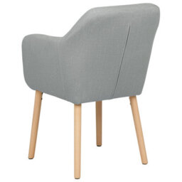 Beliani Dining Chair Yorkville Ii Velvet Grey - thumbnail 5