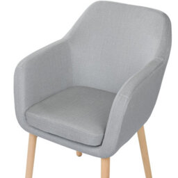Beliani Dining Chair Yorkville Ii Velvet Grey - thumbnail 6