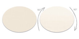 RugsX Modern Washing Carpet Lindo Circle Cream, Anti-Slip, Shaggy  Circle 100 Cm - thumbnail 2