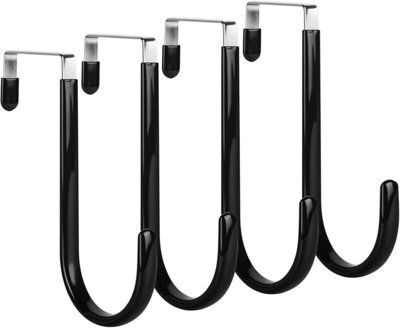 4 Door Hooks, Over-The-Door Coat Rack, Standard Drawer, Cupboard, Wardrobe, Kitchen - image 1