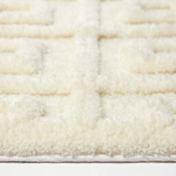 Homescapes Tufted Tile Bath Mat Cream Cotton Blend 50 X 80 Cm - thumbnail 3