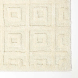 Homescapes Tufted Tile Bath Mat Cream Cotton Blend 50 X 80 Cm - thumbnail 2