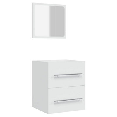 Berkfield Stylish Bathroom Cabinet With Mirror White 41X38.5X48 Cm Engineered Wood - image 1