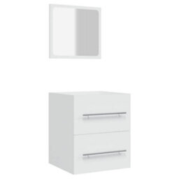 Berkfield Stylish Bathroom Cabinet With Mirror White 41X38.5X48 Cm Engineered Wood