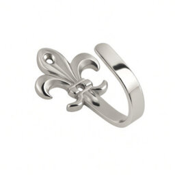Sisi UK Fleur De Lis Chrome Curtain Tieback Hooks Decorative Wall Hooks For Curtains Hats Coats Robes Clothes Accessories Pack Of 2 - thumbnail 4