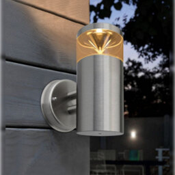 Long Life Lamps Company Modern Outdoor Wall Light Clear Diffuser Stainless Steel Zlc073 - thumbnail 8