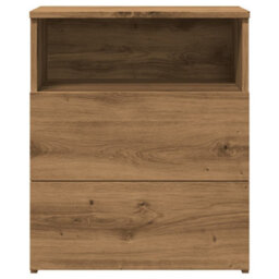 Berkfield Bedside Cabinet Artisan Oak 50X32X60Cm Engineered Wood - thumbnail 5