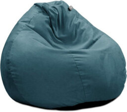 rucomfy Beanbags Rucomfy Indoor Adults Classic Slouchbag Bean Bag Chair - Velvet Teal Lounge Seat - thumbnail 2