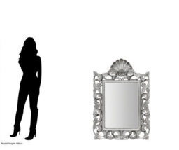 Orsina Giordano Wall Mirror, Silver, Glass - thumbnail 4