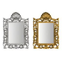Orsina Giordano Wall Mirror, Silver, Glass - thumbnail 3