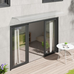 Breeins Outdoor Window Awning Rain Screen Waterproof Front Door Canopy Shelter Cover Rain Screen - thumbnail 1