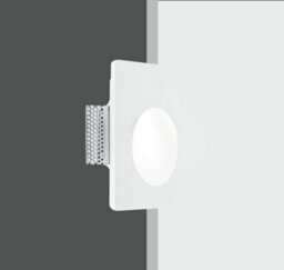 Luminosa Lighting Luminosa Ariel Recessed Wall Light White 12X18X5.5Cm - thumbnail 2