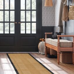 Natural Herringbone Woven Effect Large Runner, (L)180Cm X (W)60Cm - thumbnail 3