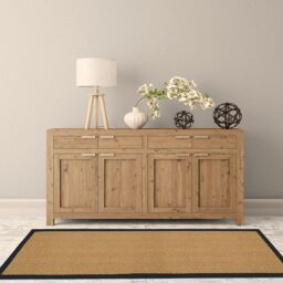 Natural Herringbone Woven Effect Large Runner, (L)180Cm X (W)60Cm - thumbnail 4