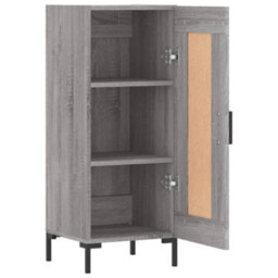 Berkfield Modern Sideboard Grey Sonoma 34.5X34X90 Cm Engineered Wood - thumbnail 6