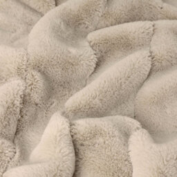 Paoletti Empress Faux Fur Throw, Oatmeal, 140 X 200Cm - thumbnail 2