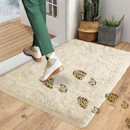 Ameha Cream Bedroom Rug 60X110 Cm - Area Rugs For Living Room Plush Carpet Modern Soft Shaggy Pile Faux Fur Rug For Home - thumbnail 6