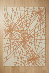 Esselle Home Aura Starburst Natural / Orange 120 X 170Cm Rug - thumbnail 7