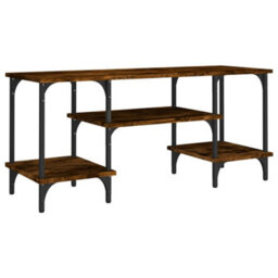 Berkfield Durable Tv Cabinet Smoked Oak 102X35X45.5 Cm Engineered Wood - thumbnail 1
