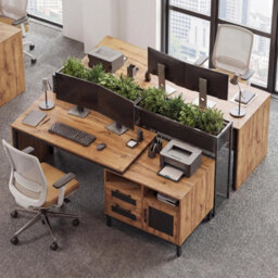 Gainoom 71-Inch Executive Desk Large Wooden Computer Table Farmhouse Style Workstation Business Furniture - thumbnail 9