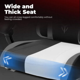 Gtplayer Gaming Chair, Heavy Duty Computer Chairs With Linkage Armrest And Lumbar Support, Ergonomic Office Chair, Grey - thumbnail 8