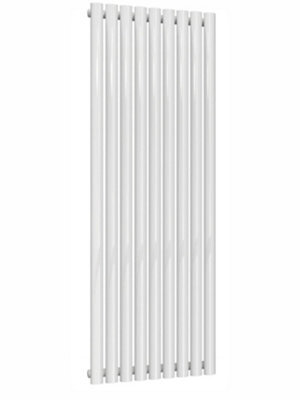Ethiant Lux Ethiant Oval Tubed Panel Single Vertical Radiator 1800 Height X 300 Width White