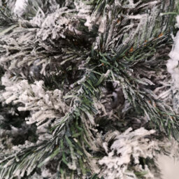 Samuel Alexander 8Ft Indoor Flocked Pvc Christmas Tree Arch With Snow Tips And Flat Top - thumbnail 4