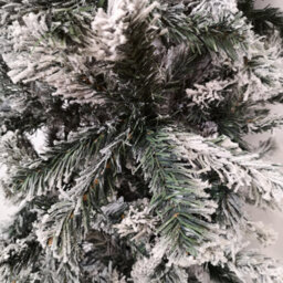 Samuel Alexander 8Ft Indoor Flocked Pvc Christmas Tree Arch With Snow Tips And Flat Top - thumbnail 3