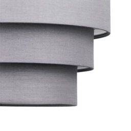First Choice Lighting Pair Of Dark Grey 3 Tier Ceiling Light Shades - thumbnail 4