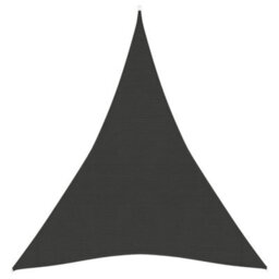 Berkfield Sunshade Sail 160 G/m2 Anthracite 4X5X5 M Hdpe - thumbnail 1