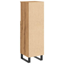 Berkfield Bathroom Cabinet Artisan Oak 30X30X100 Cm Engineered Wood - thumbnail 6