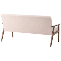 Beliani Sofa 3 Seater Esrum Boucle Dark Brown/ Beige - thumbnail 6