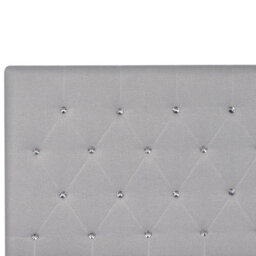 Beliani Ottoman Bed Fabric Amiens 140 X 200 Cm (Eu Double) Light Grey - thumbnail 8