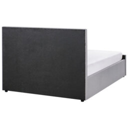 Beliani Ottoman Bed Fabric Amiens 140 X 200 Cm (Eu Double) Light Grey - thumbnail 7