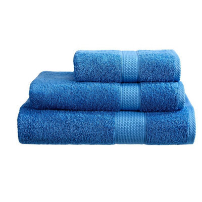 Just So Home Turkish Cotton Towels Pack Of 2 (Cobalt Blue, Bath Sheet )