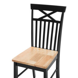 Beliani Set Of 2 Dining Chairs Black And Light Wood - Traditional Scandinavian Style Comfortable Ergonomic Seating - thumbnail 7
