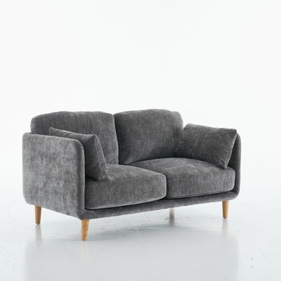 Velvet Upholstered Loveseat, Luxury Modern 2 Seater Sofa - image 1