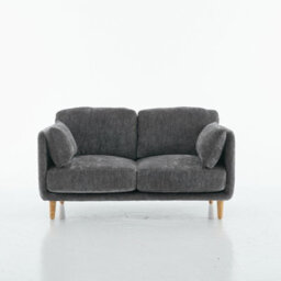 Velvet Upholstered Loveseat, Luxury Modern 2 Seater Sofa - thumbnail 3