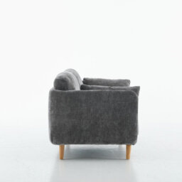 Velvet Upholstered Loveseat, Luxury Modern 2 Seater Sofa - thumbnail 4