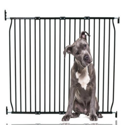 Bettacare Eco Screw Fit Pet Gate, Black, 130Cm - 140Cm, Screw Fitted Dog Gate, Safety Gate For Puppy - thumbnail 1