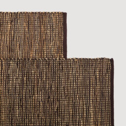 Homescapes Madras Leather Hemp Rug Brown, 66 X 200 Cm - thumbnail 6