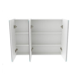 Nes Home Mccann 900mm 3 Door Mirror Cabinet White - thumbnail 6