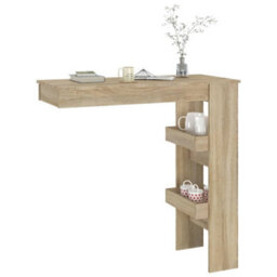 Vidaxl Wall Bar Table Sonoma Oak 102X45X103.5 Cm Engineered Wood - thumbnail 7