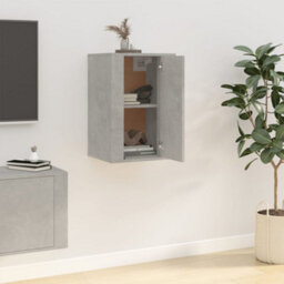 Berkfield Wall Mounted Tv Cabinet Concrete Grey 40X34.5X60 Cm - thumbnail 4