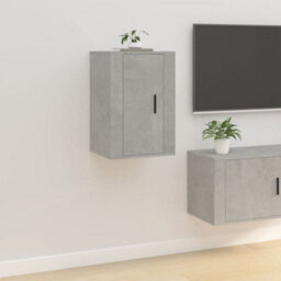 Berkfield Wall Mounted Tv Cabinet Concrete Grey 40X34.5X60 Cm - thumbnail 1