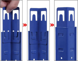 Songmics Steel Shelving Unit, 5-Level Storage Solution, Tool-Free Setup, Garage And Shed Organization, Blue - thumbnail 5